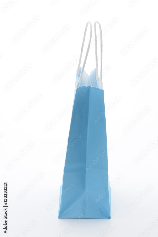 Bolsa de papel de color azul Bolsa de papel de color azul