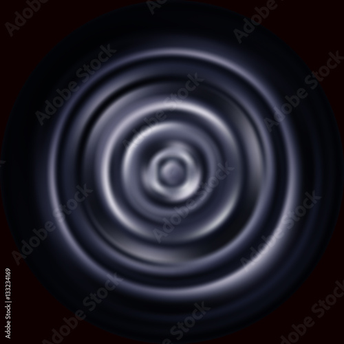 Low-frequency vibrations. Vector pattern with rippled membrane