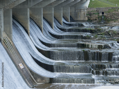 Running Water over the Dam photo