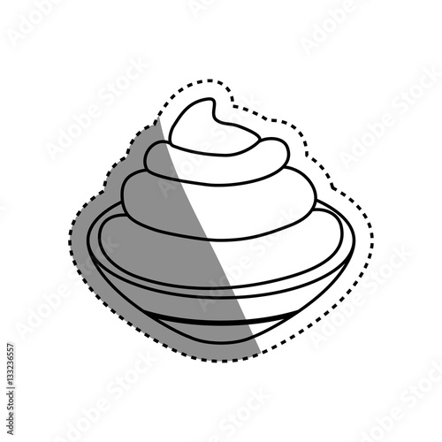 isolated Chantilly cream icon vector illustration graphic design © djvstock