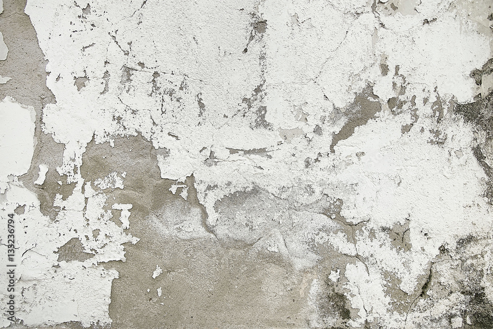 Fototapeta premium Old grey stone concrete wall background texture