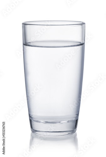 Front view of water glass