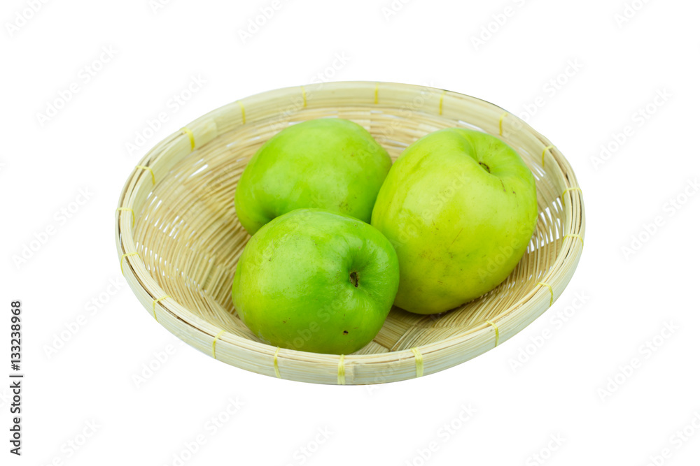 Jujube, Indian jujube, Chinese jujube isolated on white backgrou Jujube, Indian jujube, Chinese jujube isolated on white backgrou