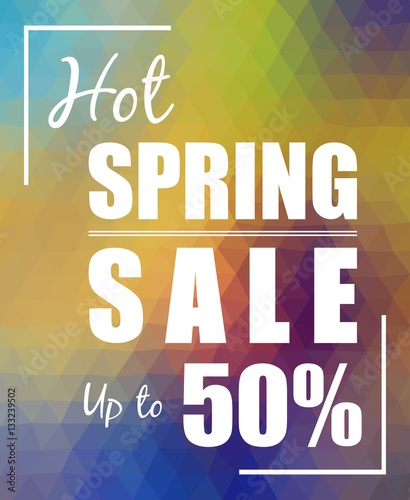 Wallpaper Mural Hot Spring Sale over polygonal background Torontodigital.ca