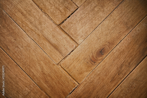 parquet wooden, old, scratched,