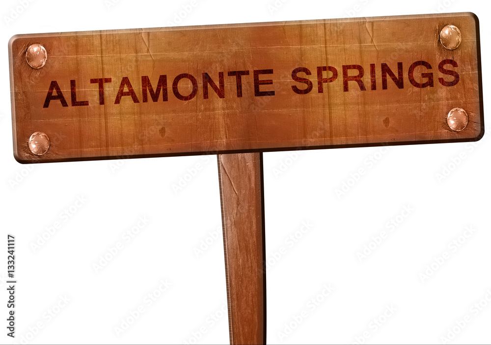 altamonte springs road sign, 3D rendering altamonte springs road sign, 3D rendering