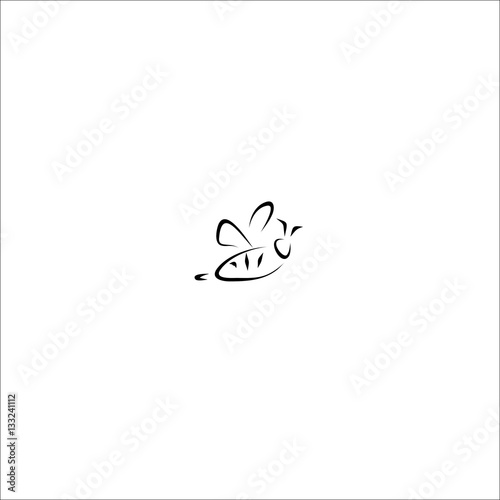 bee icon vector