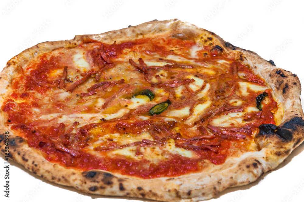 Real Neapolitan pizza fired in a wood burning oven Real Neapolitan pizza fired in a wood burning oven