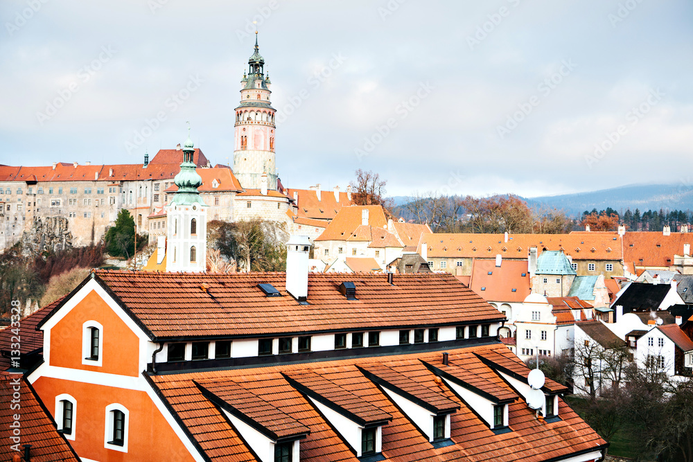 Obraz premium View of Cesky Krumlov, Czech Republic. Europe.