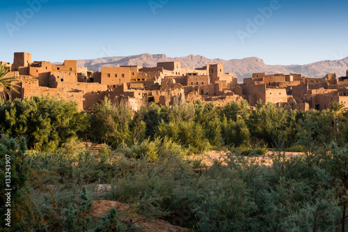 Kasbah near Tinerhir at the road to the Gorges du Dades, Morocco