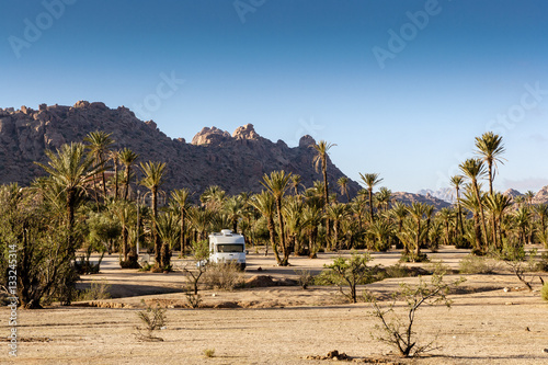 Motor home (RV) between Palmes in Tafraoute, Morocco