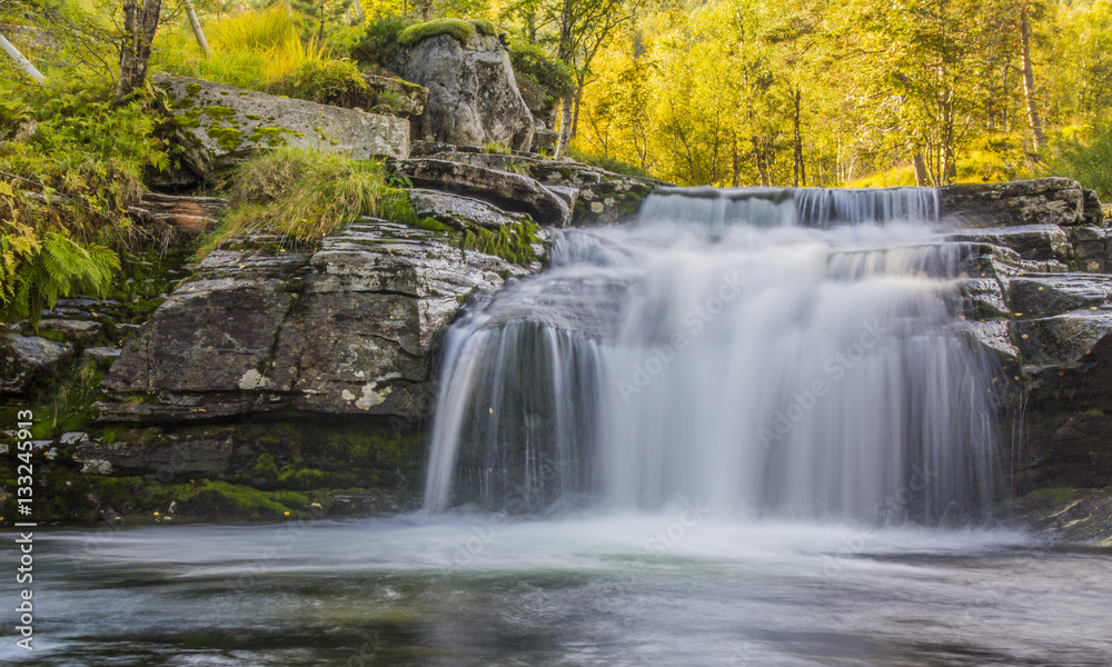 Fototapeta premium Autumn Waterfall