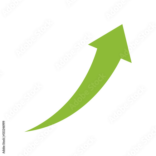 Success arrow up icon vector illustration graphic design