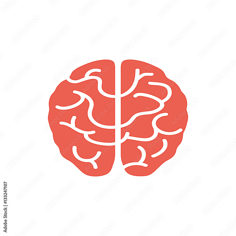 Isolated human brain icon vector illustration graphic design Isolated human brain icon vector illustration graphic design