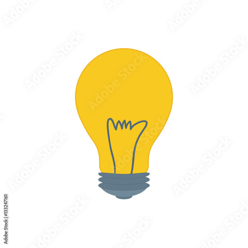 Bulb light energy icon vector illustration graphic design