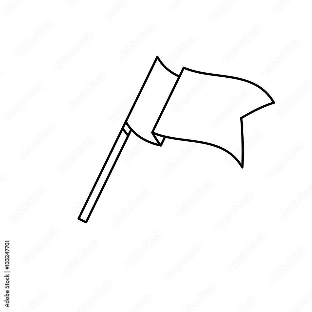 Isolated pennant flag icon vector illustration graphic design