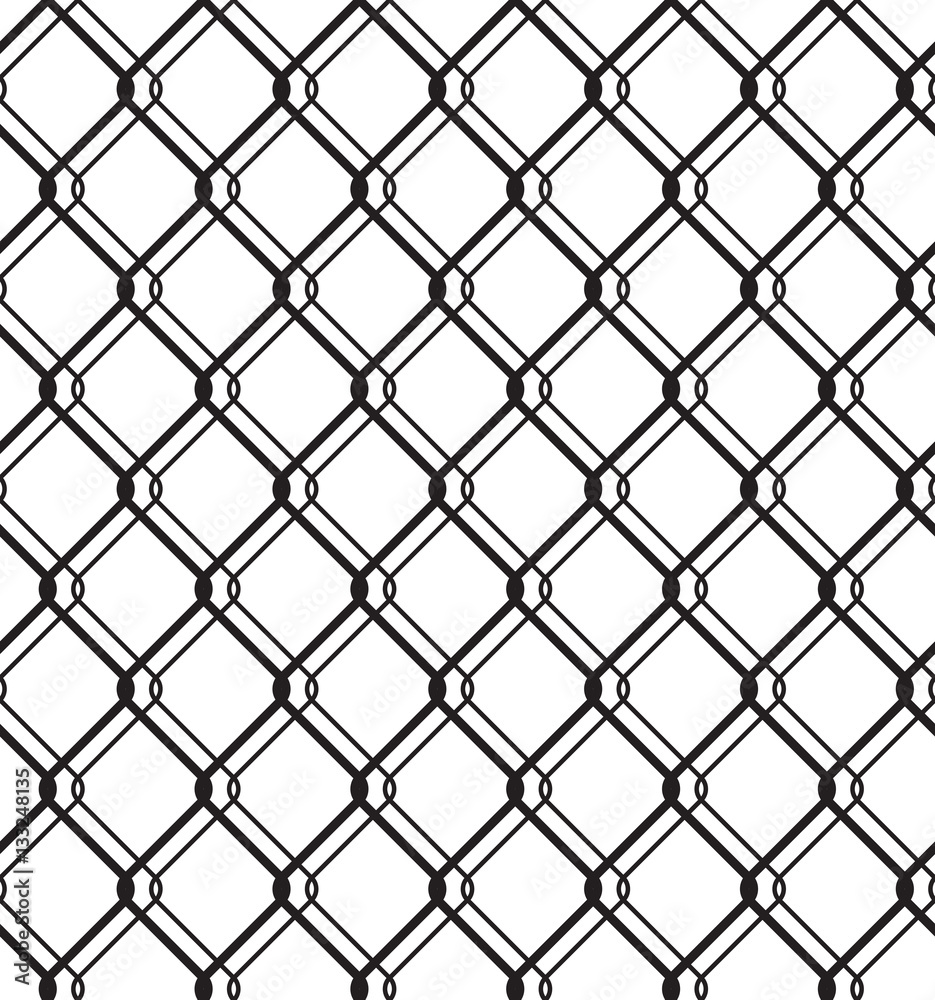 Seamless Texture Steel Mesh Netting White Background Illustration