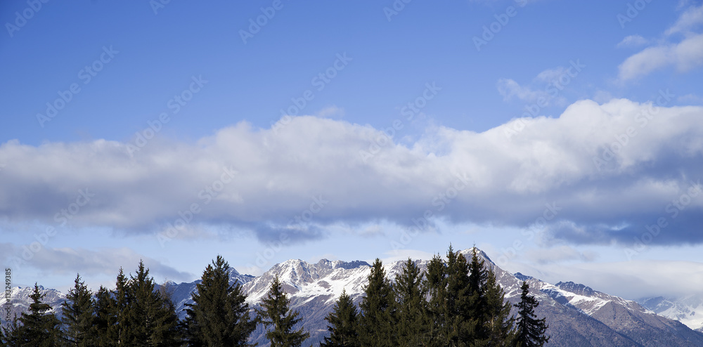 sky over italian Alps, over Aprica Pass Italy sky over italian Alps, over Aprica Pass Italy