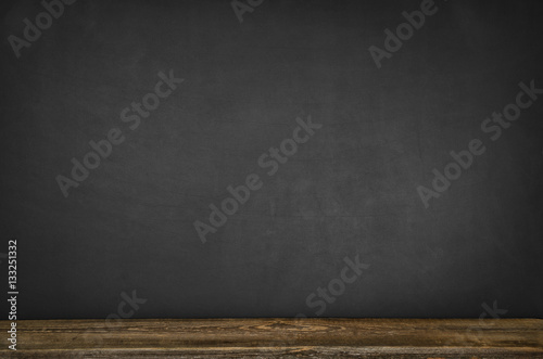 Black blank chalkboard texture with room for text or drawing