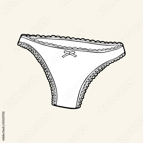 Black & white panties
