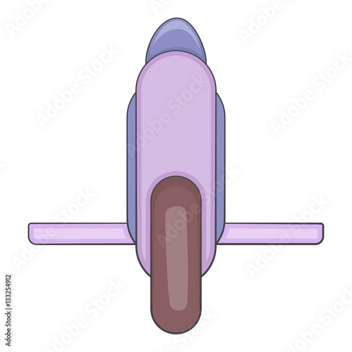 Unicycle electric vehicle icon, cartoon style