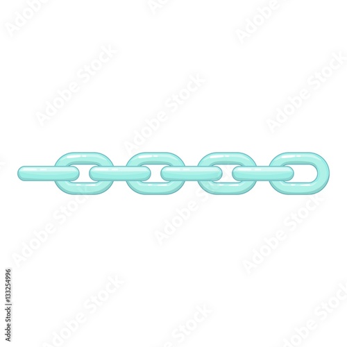 Chain icon, cartoon style