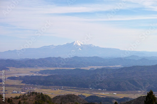 京羅木山から見た冬の大山