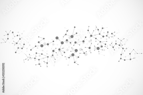 Abstract DNA background. Vector illustration. Beautiful structure of the spiral molecule