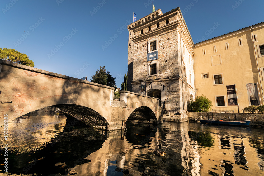 Castle of Scaligero, famous landmark of the Lake Garda, Italy. Castle of Scaligero, famous landmark of the Lake Garda, Italy.