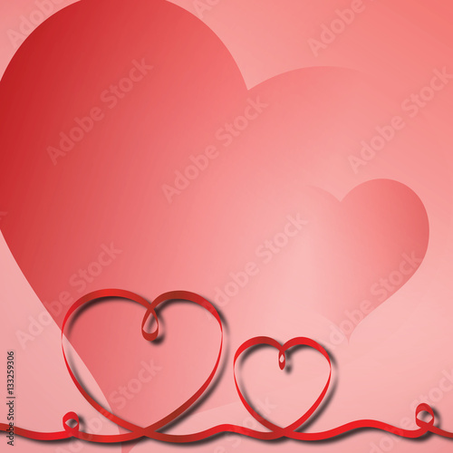 Carte de vœux de la saint-valentin,.
