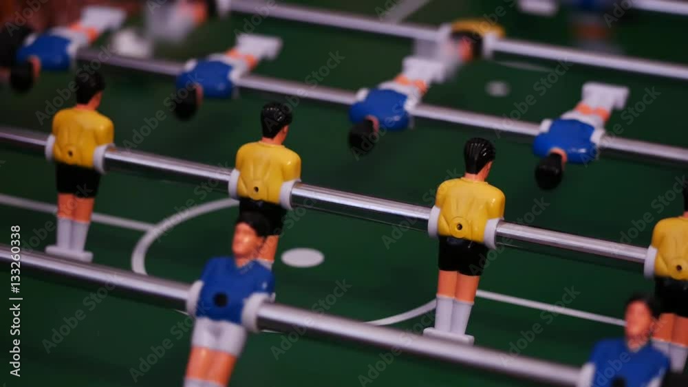 Table soccer. People playing table football. Table soccer. People playing table football.
