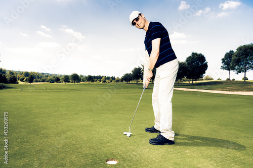 Golf Player Putting