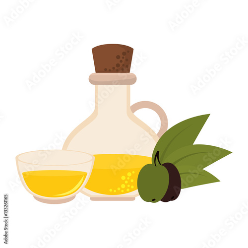 olive oil bottle icon vector illustration design