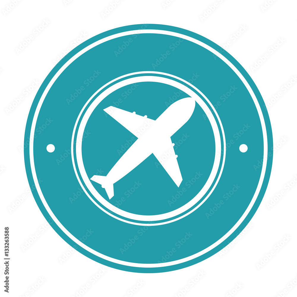 airplane delivery service icon vector illustration design