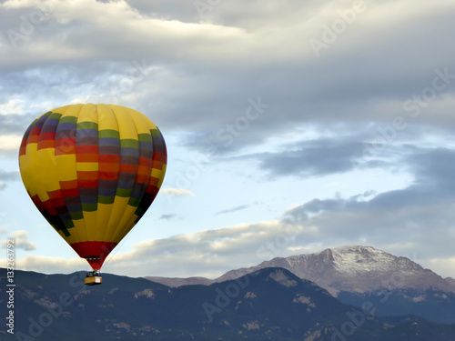 Hot Air Balloon Over Pikes Peak © Anya Hess