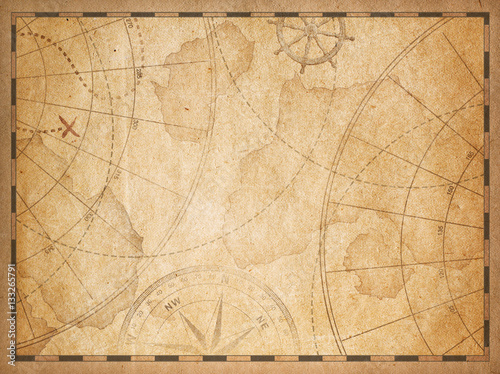 old nautical map background