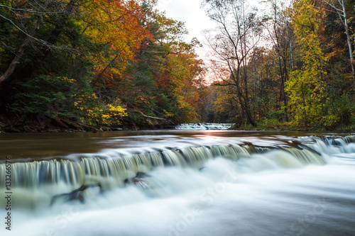 River with Fall Leaves