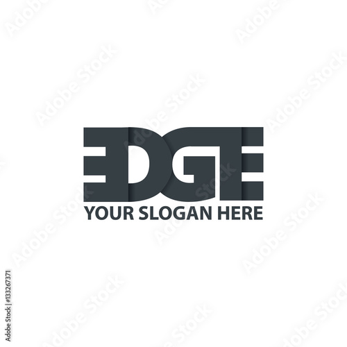 Initial Letter EDGE Logo Design