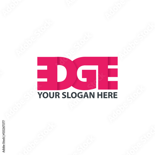 Initial Letter EDGE Logo Design