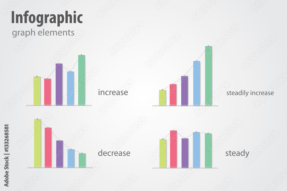 infographic, colorful graph diagram