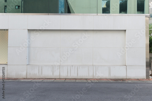Wallpaper Mural  Large blank billboard on a street wall,  banners with room to add your own text Torontodigital.ca