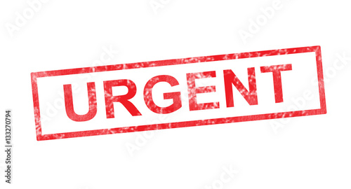 Urgent in red rectangular stamp