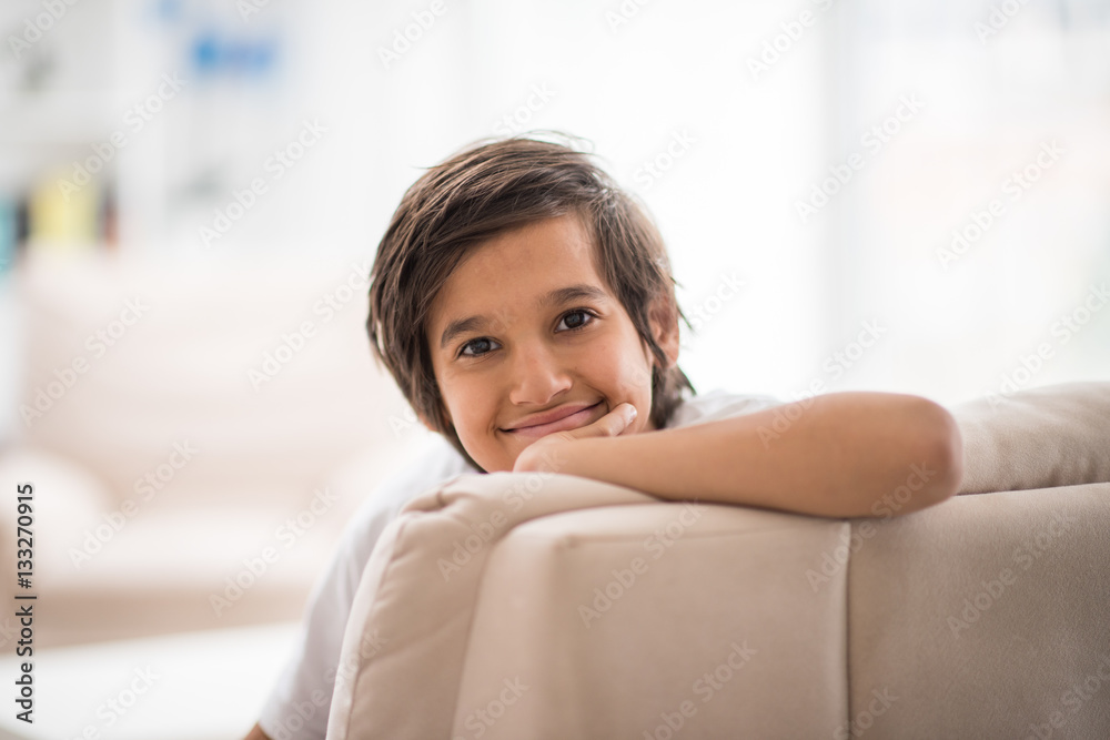 Boy at home Boy at home