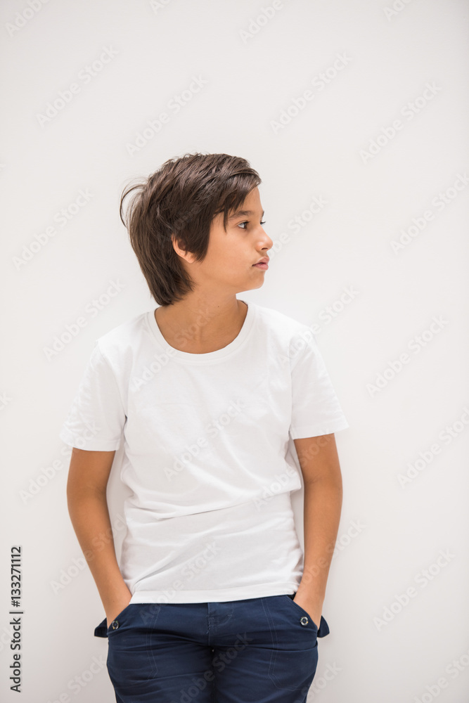 A boy posing in studio A boy posing in studio