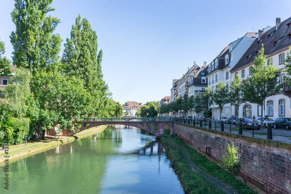 STRASBOURG, FRANCE - August 23, 2016 : Street view of Traditiona