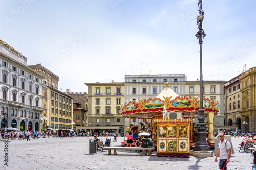 FLORENCE, ITALY - July 25, 2016. Street view of Old Town Florenc photo