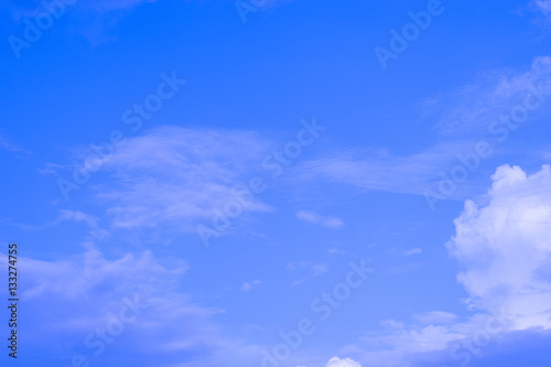 Blue sky as background