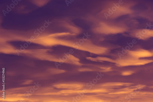 Wallpaper Mural Colorful clouds of various shades on sunrise sky Torontodigital.ca