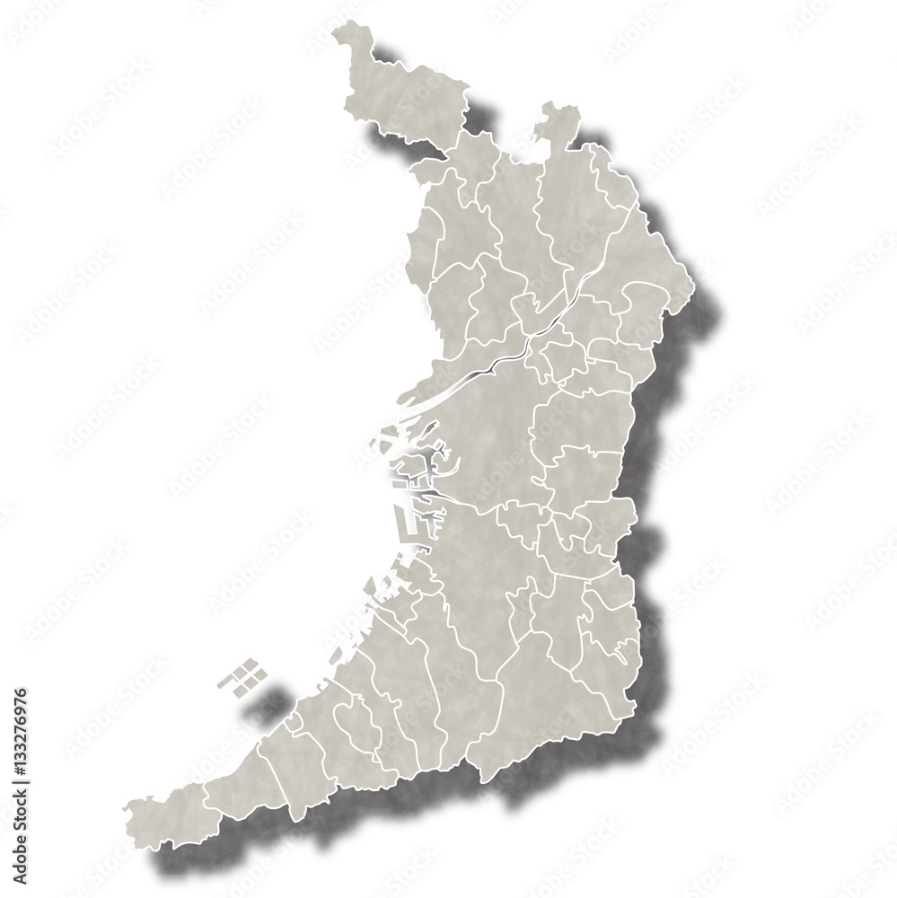 大阪 日本 地図 アイコン Stock Vector Adobe Stock
