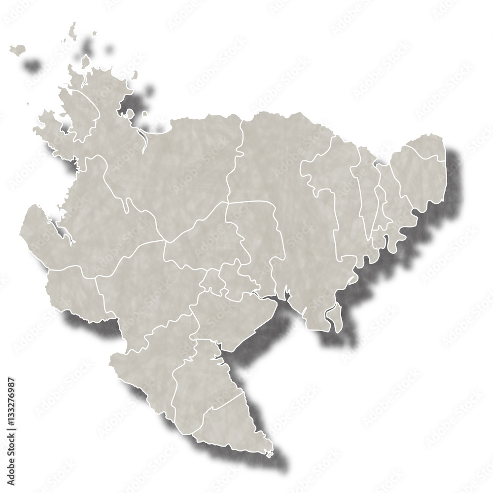 Fototapeta premium 佐賀 日本 地図 アイコン 